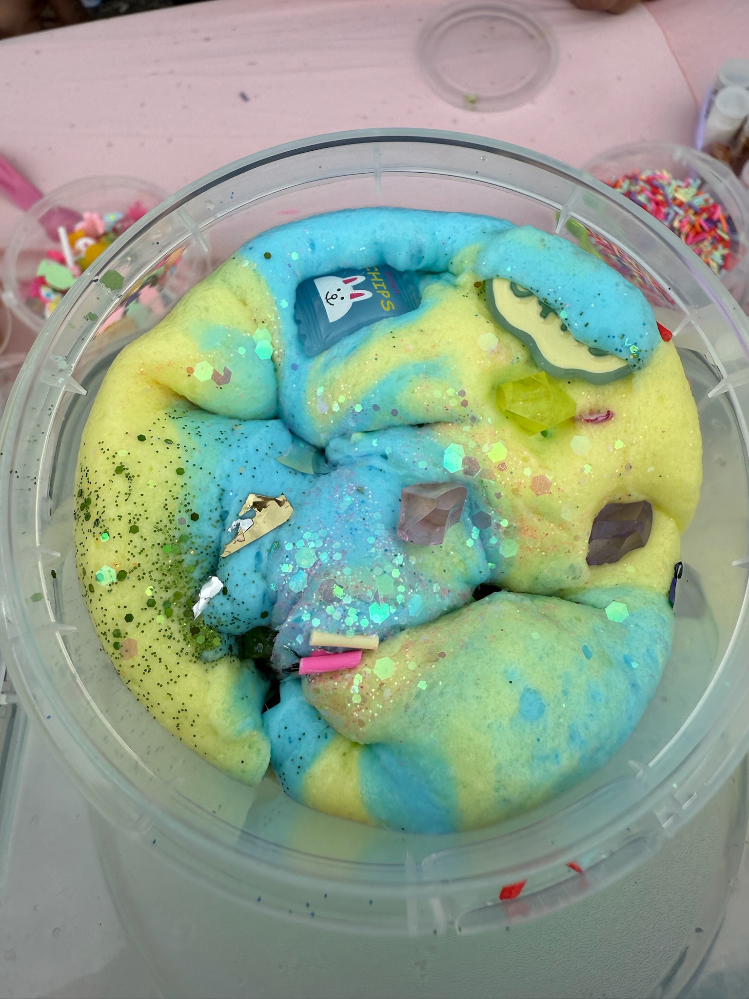 Galaxy Cloud Dough with Gems 🌌