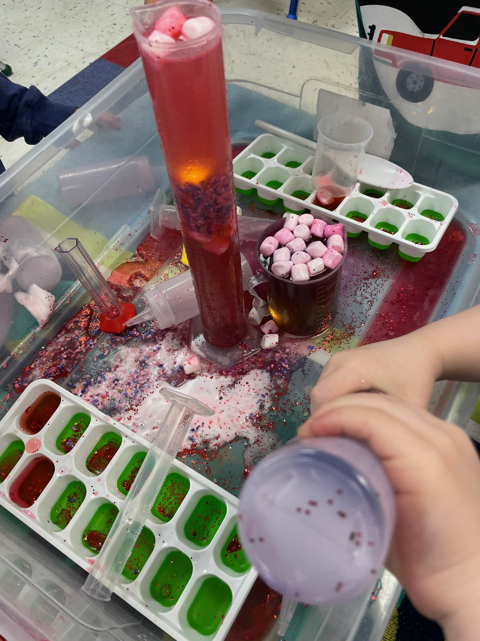 Colorful Potion Lab with Marshmallows & Glitter 🧪🍬