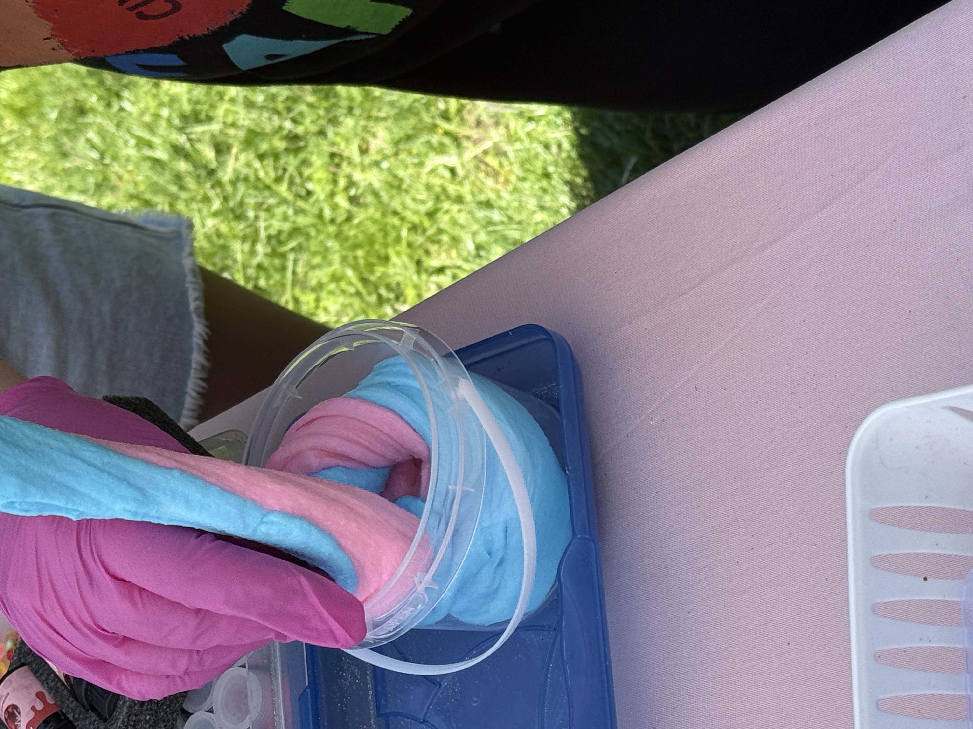Cotton Candy Swirl Slime — Pink & Blue Magic 🩷🩵